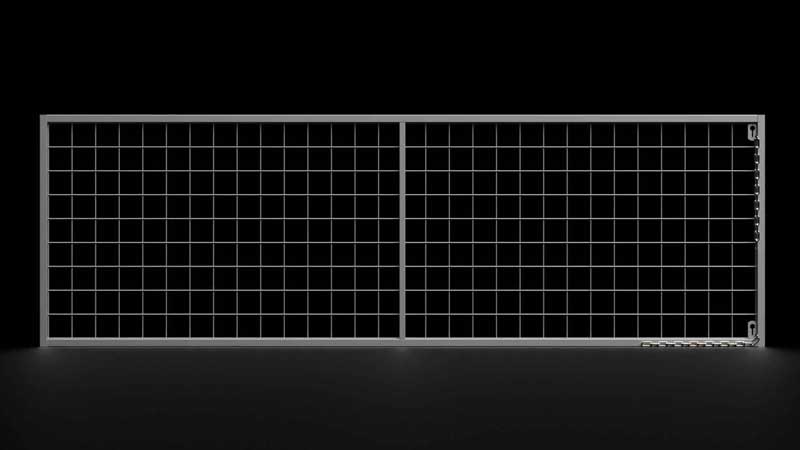 PDM 10' galvanized deer feeder panel with 4" x 4" wire