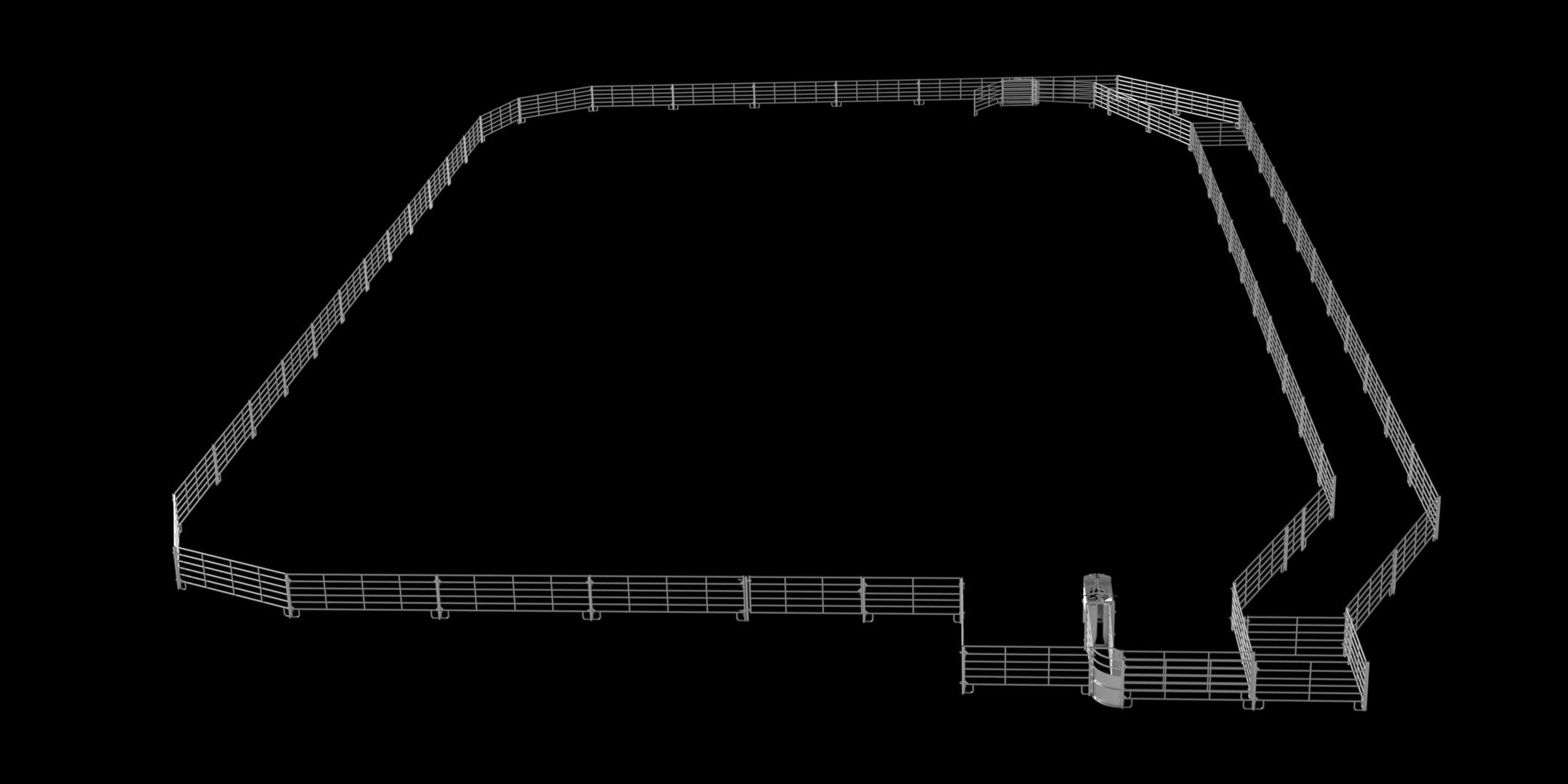 TEAM ROPER 140' X 240' w/RETURN