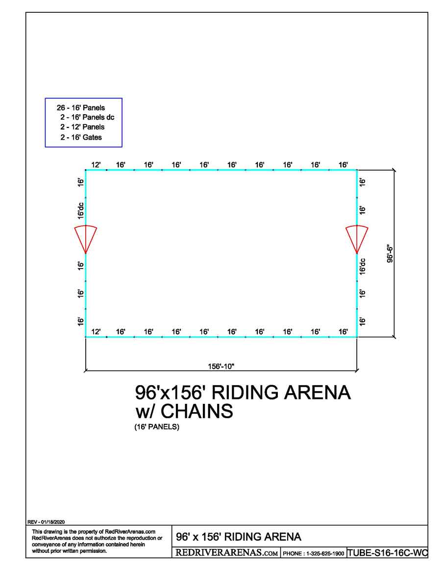 96' X 156' Riding Arenas