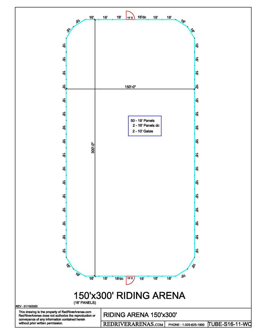 150' X 300' Riding Arena