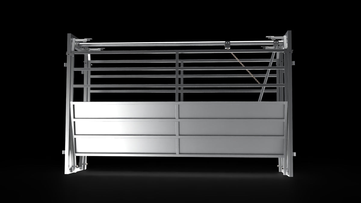 10' Adjustable Sheet Metal Cattle Alley