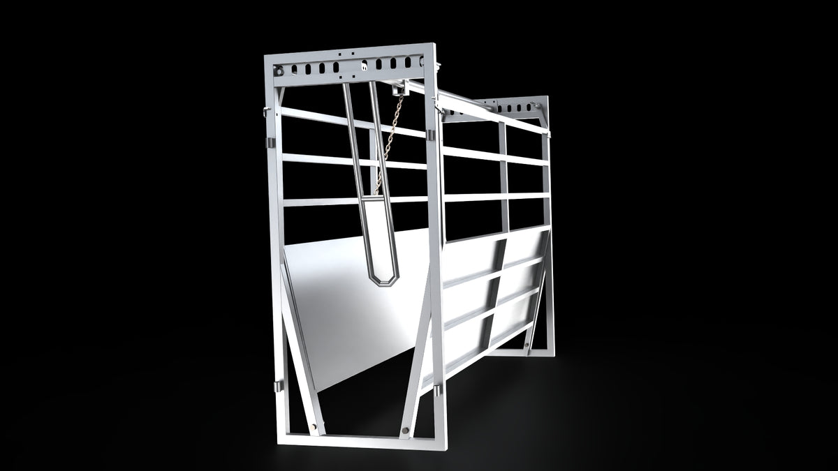 10' Adjustable Sheet Metal Cattle Alley