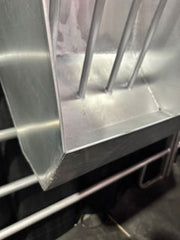 HF100 galvanized hanging horse feeder feed trough detail