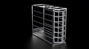 SC100 galvanized stripping chute for team roping arenas featuring one-hand horseback operation, dual swinging doors, and galvanized foot plate.