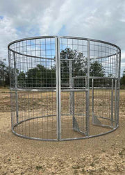 Texas Swine Saloon XL hog trap featuring saloon door entry system and 6-foot-tall containment panels