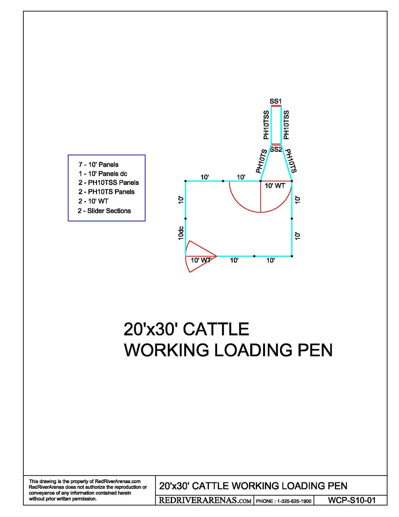 20' x 30' Loading Pen (PB10T Panel)