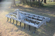 Heavy-duty Buster 2.0 arena groomer with ripper shanks and S-tines for horse arena footing maintenance