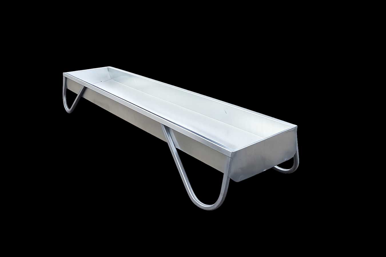 MF10 10 foot galvanized feed bunk for cattle horses and livestock
