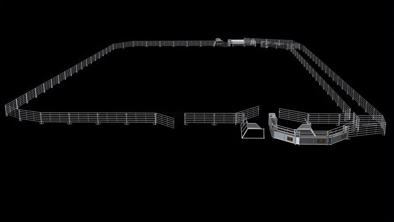 150X250 Pro Up/Back w/ Calf Chute (PH Series Panel)