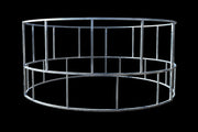 R2 economy straight braced galvanized round bale feeder for cattle