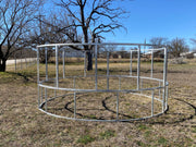 R2 economy straight braced galvanized round bale feeder for cattle
