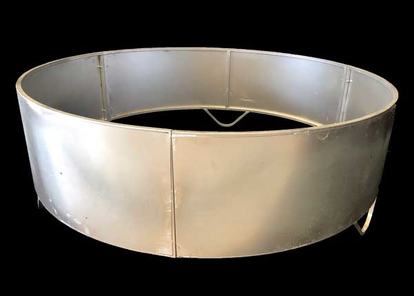 RBFH galvanized round bale feeder designed for horses and horned cattle