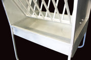 BF04H horse bunk feeder with galvanized V-shaped feed trough bottom
