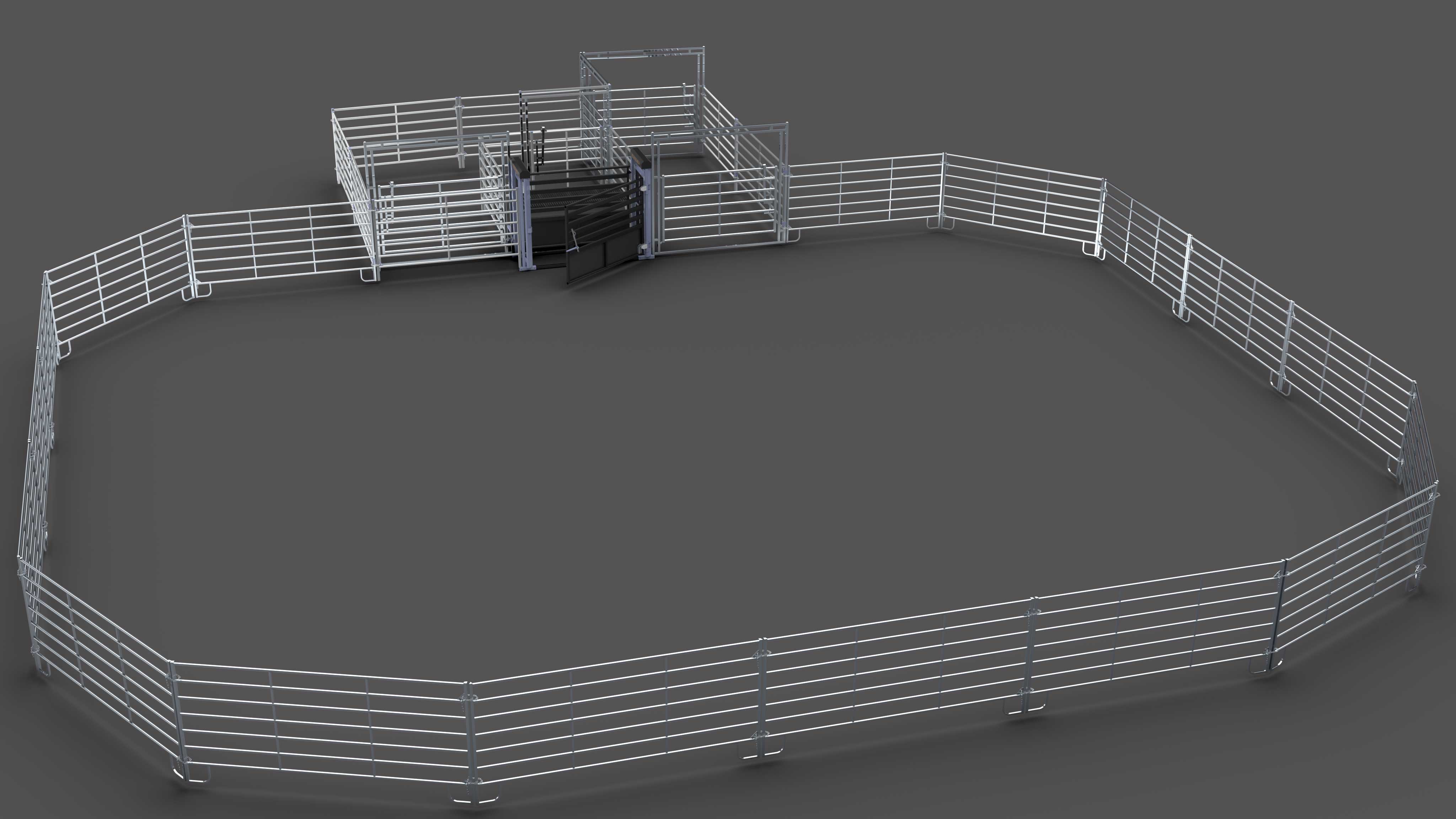 RIGHT HAND ONLY ECONOMY 60X80 BULL RIDING ARENA (PBT SERIES