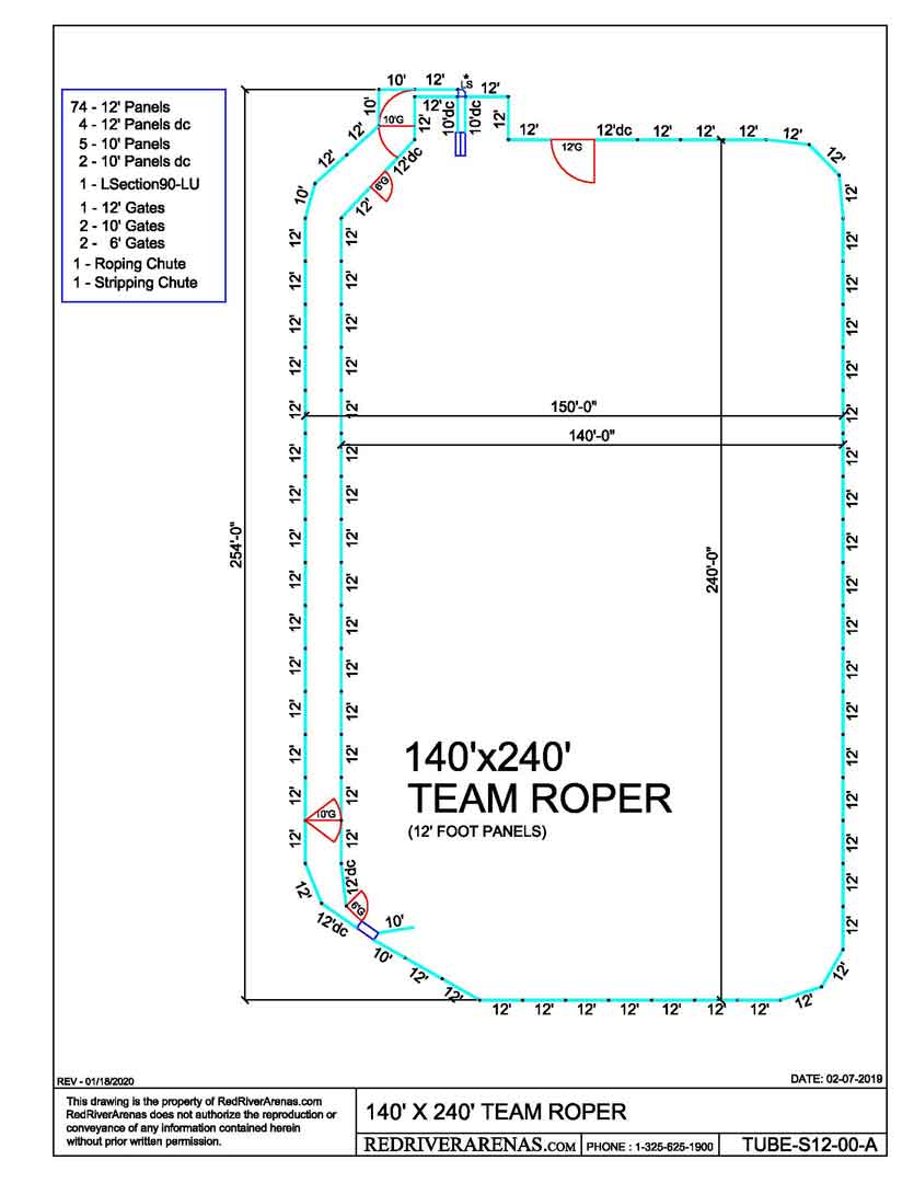 140X240 Team Roper (PL12 Series Panel)