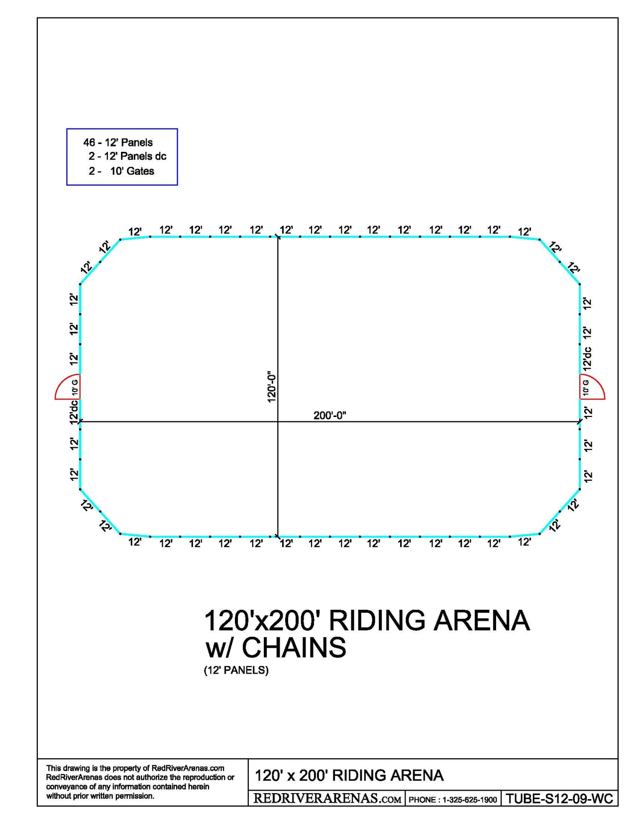 120X200 Riding Arena (PMT Series Panel)