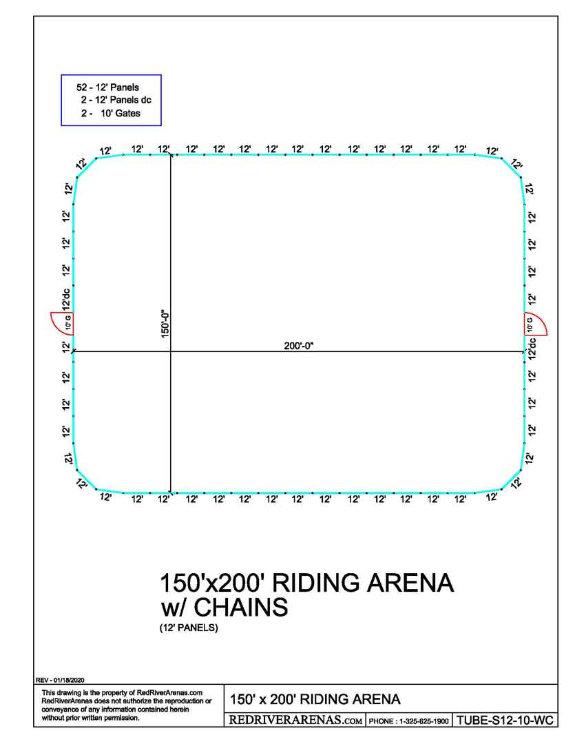 150X200 Riding Arena  (PL Series Panel)