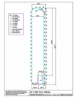 40X260 Calf Lane w/ Return (PH16 SERIES PANEL)