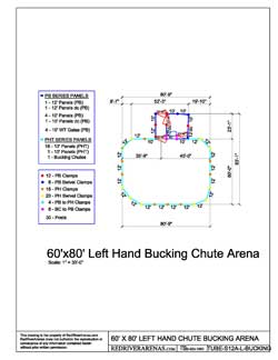 LEFT HAND ONLY ECONOMY 60X80 BULL RIDING ARENA (PBT SERIES PANEL)