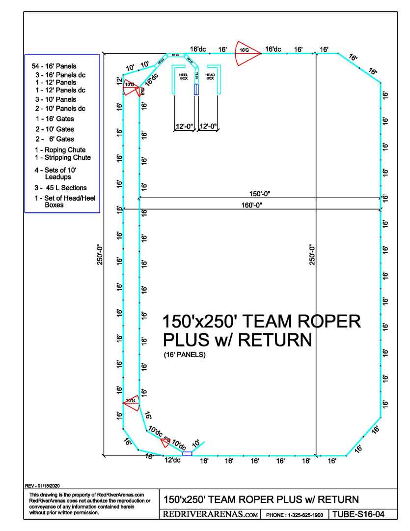 150X250 Team Roper Plus (PH16 Series Panel)