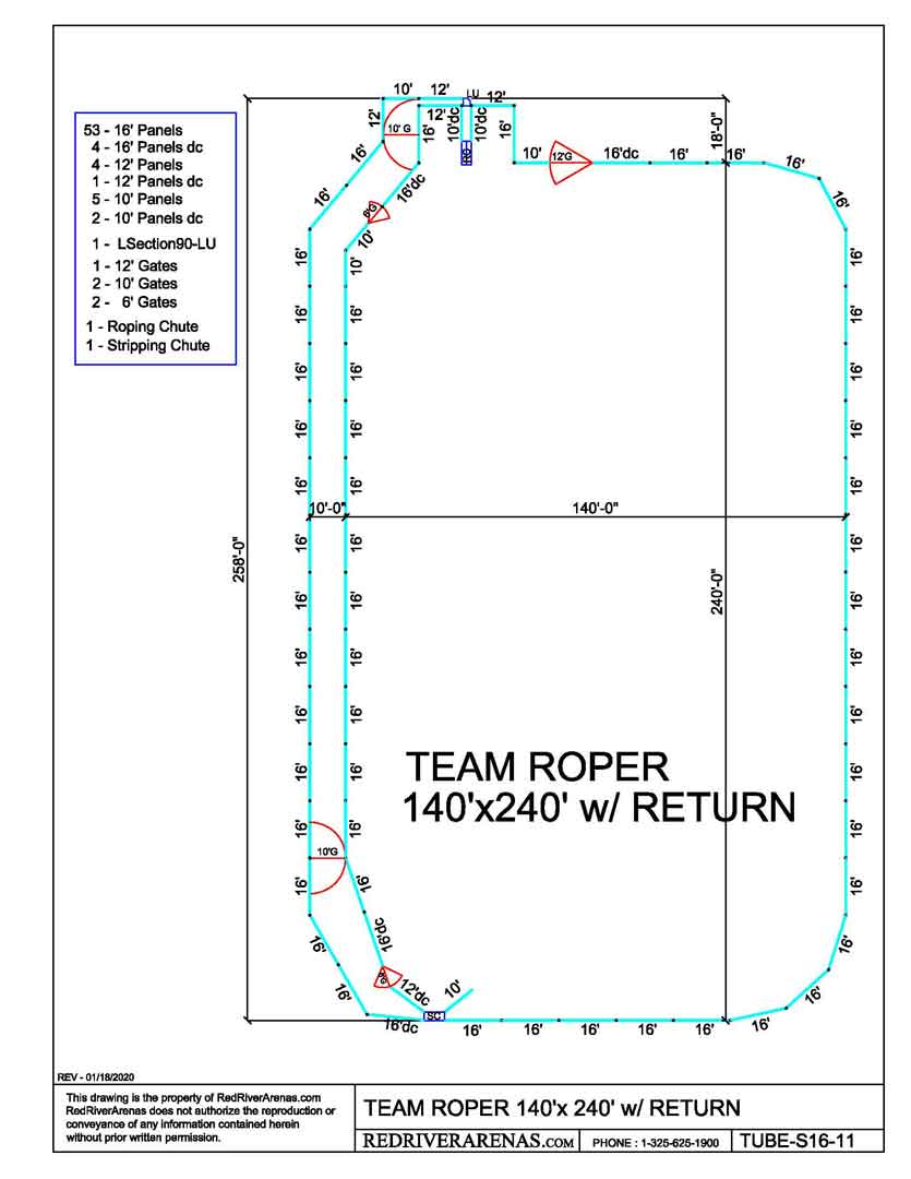 140X240 Team Roper (PM16 Series Panel)