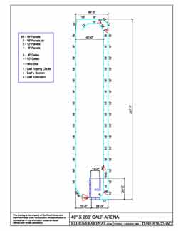 40X260 Calf Lane w/ Return (PM16 SERIES PANEL)