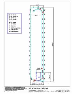 40X260 Calf Lane w/ Return (PH SERIES PANEL)