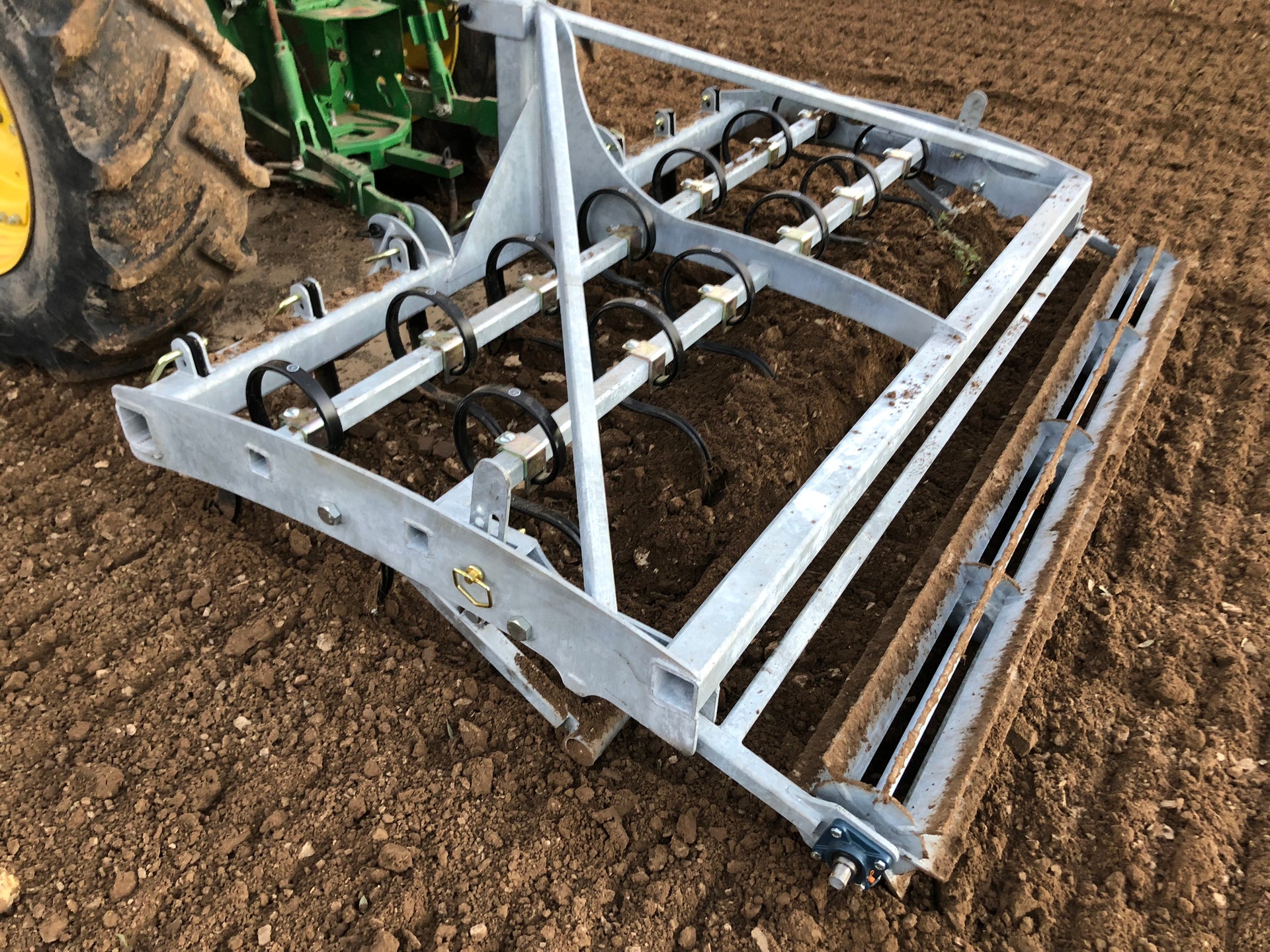Buster 2.0 arena groomer leveling bar and crumbler system conditioning arena footing
