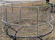 R3 economy round bale feeder with 4x4 wire skirt for cattle
