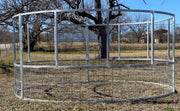 R3 economy round bale feeder with galvanized 4x4 wire skirt