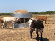 R6 heavy duty hay saver round bale feeder with cattle feeding